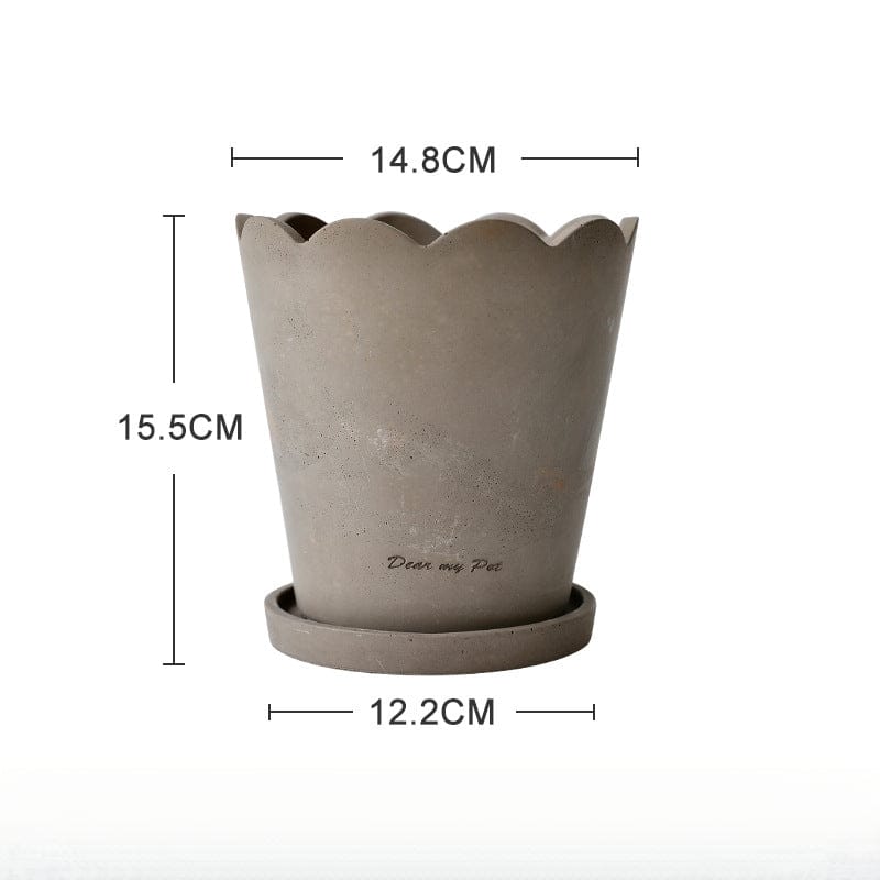 Ma boutique Grand Gris cache pot terre cuite vintage
