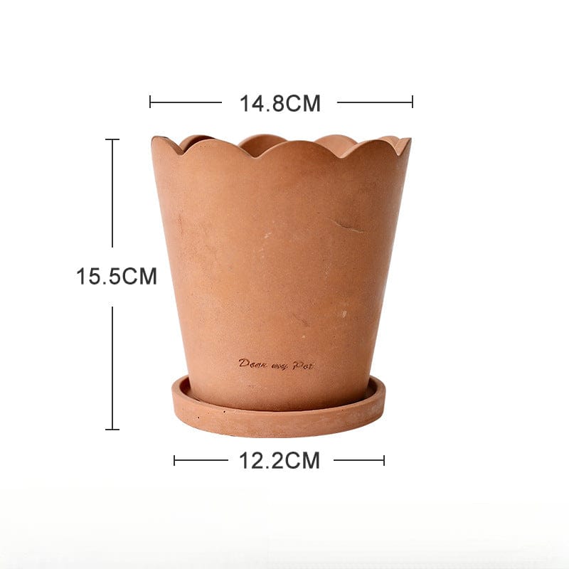 Ma boutique Grand Orange cache pot terre cuite vintage