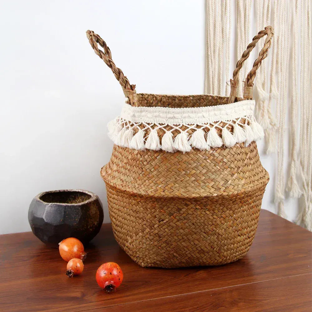 Ma boutique cache pot tressé à la main