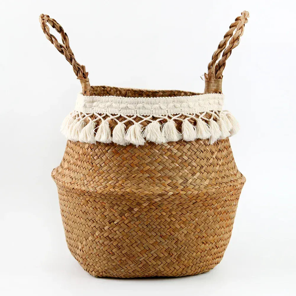 Ma boutique 22cmX20cm cache pot tressé à la main
