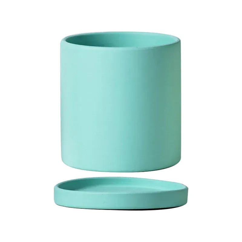 Ma boutique 11cm cache-pot turquoise céramique