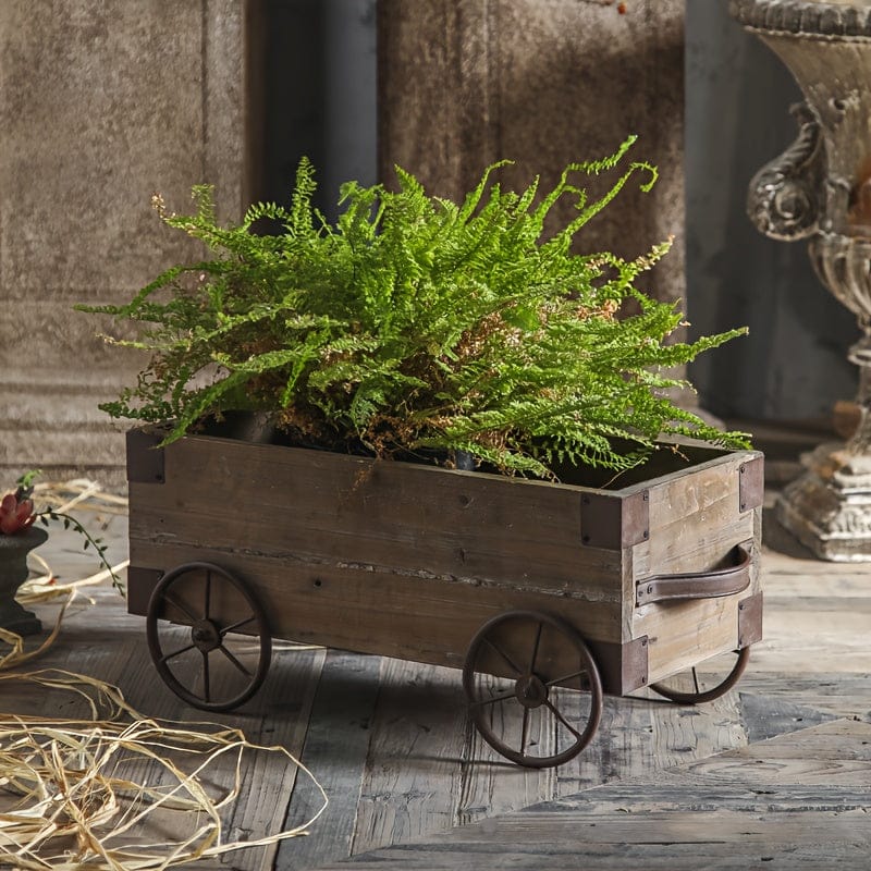 Ma boutique Cache pot vintage rectangulaire bois