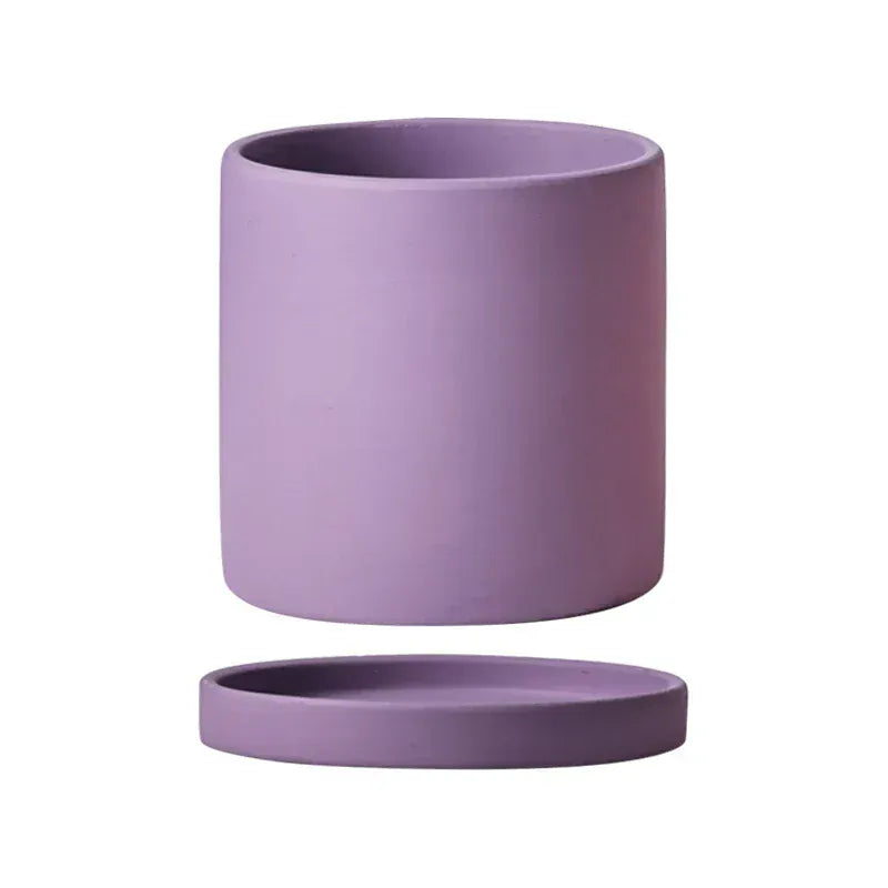 Ma boutique Violet / 11cm cache-pot violet céramique