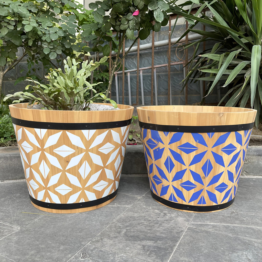 Ma boutique grand cache pot bois