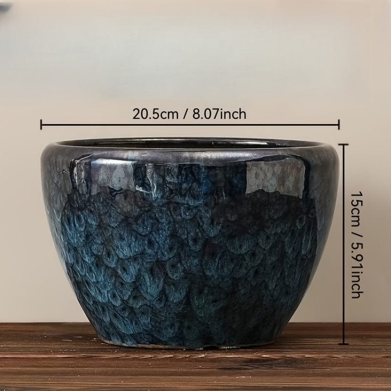 Ma boutique Petit bleu grand cache pot ceramique