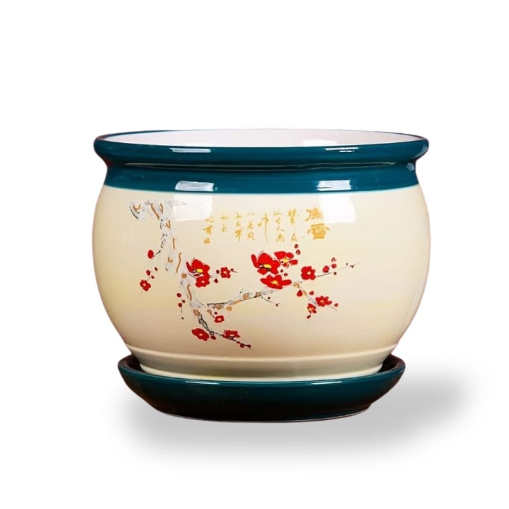 Ma boutique Grand cache pot céramique style japonais