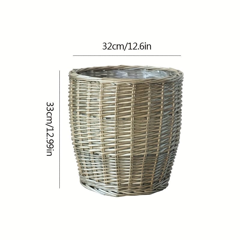 Ma boutique Moyen grand cache pot en osier pour exterieur