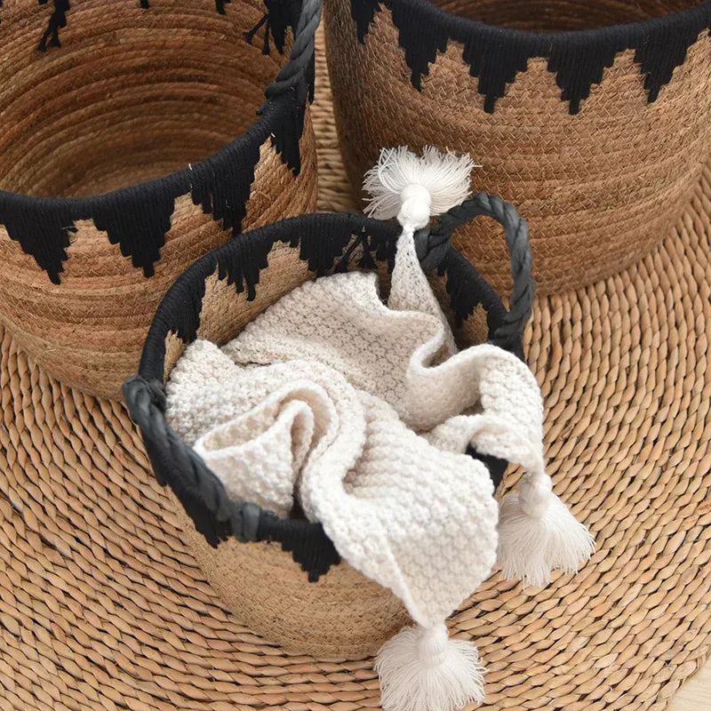 Ma boutique 26x25cm gros cache pot en osier