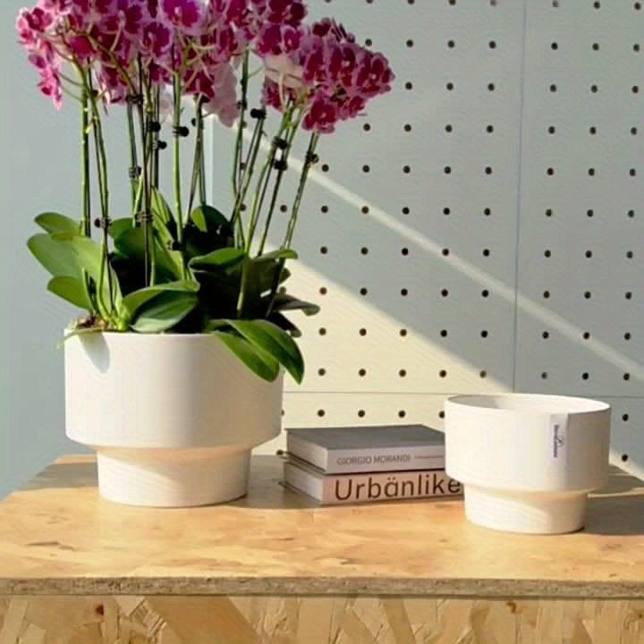 Ma boutique Blanc / Diamètre 17.5cm Pot en plastique pour orchidée