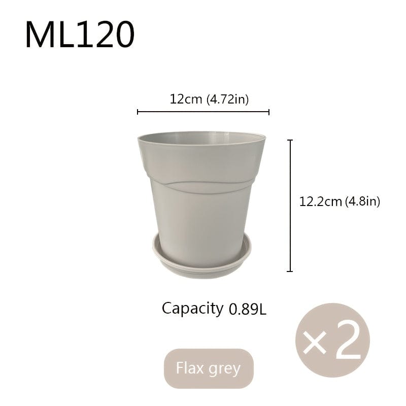 Ma boutique Vert clair / 12x12.2cm Pot en plastique pour plantes extérieur