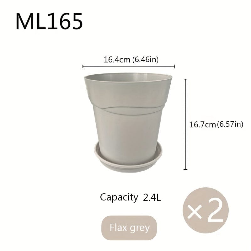 Ma boutique Vert clair / 16.4x16.7cm Pot en plastique pour plantes extérieur