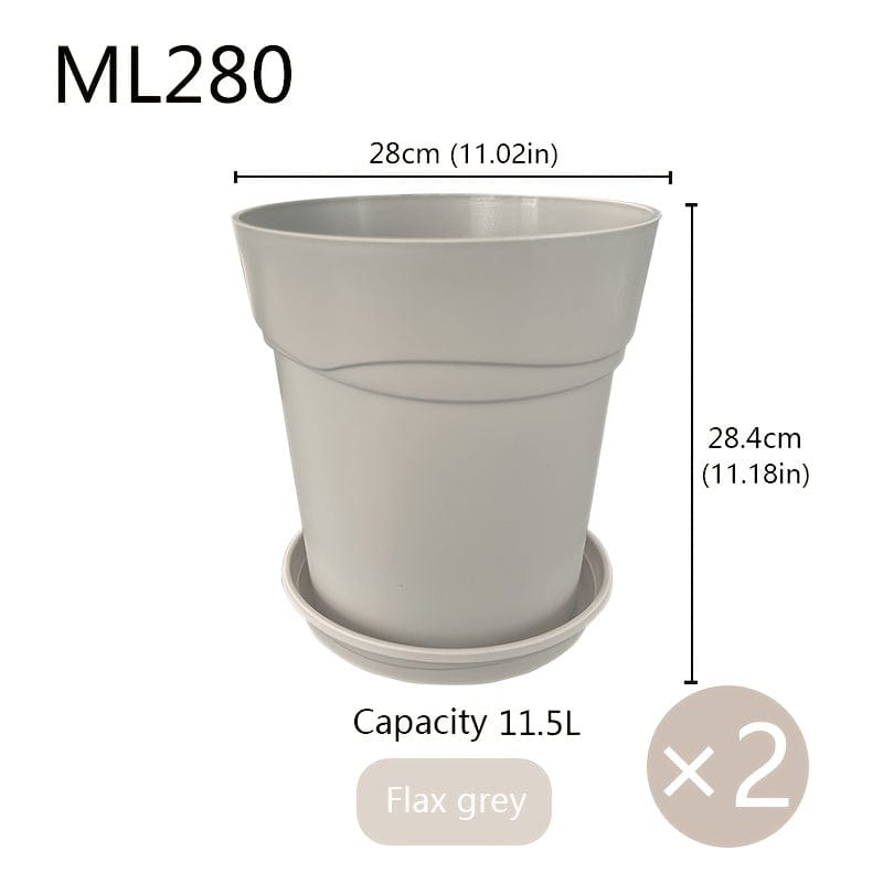 Ma boutique Vert clair / 28x28.4cm Pot en plastique pour plantes extérieur