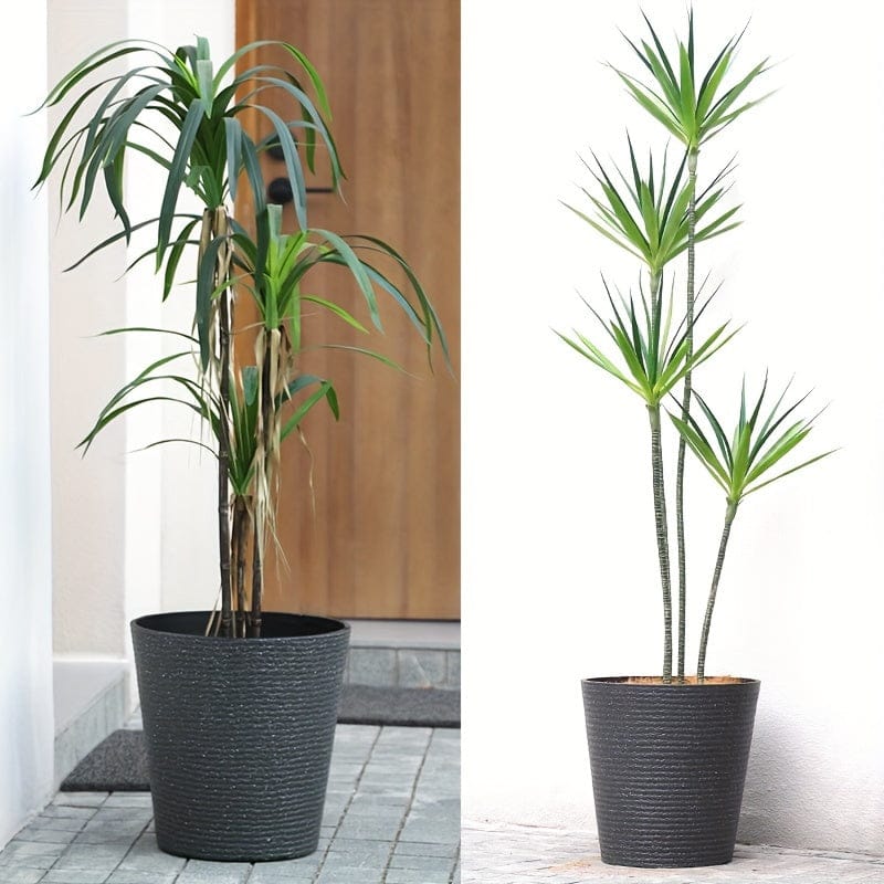 Ma boutique pot pour plante en plastique gris