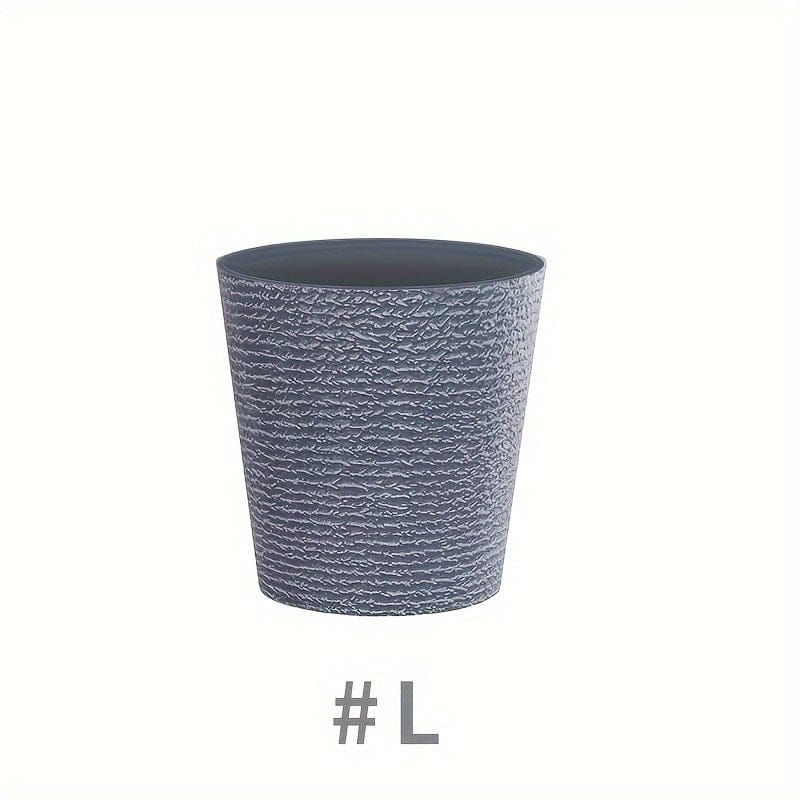 Ma boutique L pot pour plante en plastique gris