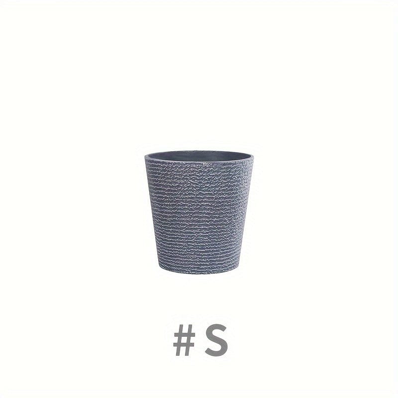 Ma boutique S pot pour plante en plastique gris
