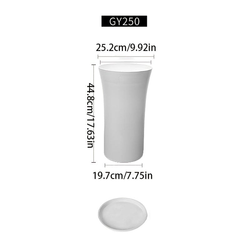 Ma boutique Blanc / GY250 pot pour plante en plastique interieur