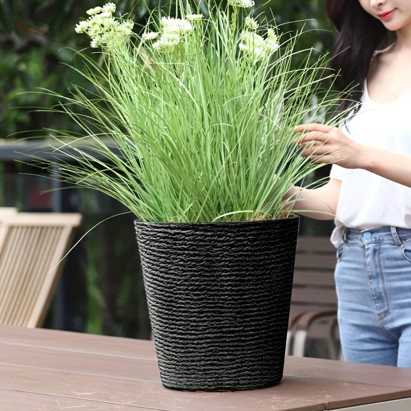 Ma boutique pot pour plante en plastique noir