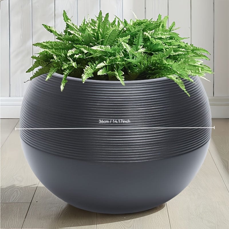 Ma boutique Noir 36 cm pot spherique pour plante